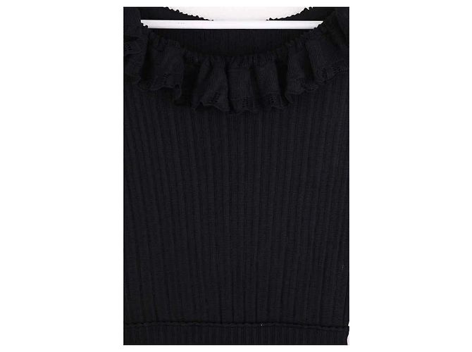 Alaïa Schwarzes Viskose Kleid L - Ansicht 4