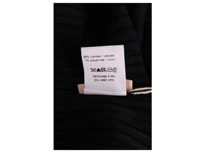 Alaïa Schwarzes Viskose Kleid L - Ansicht 6