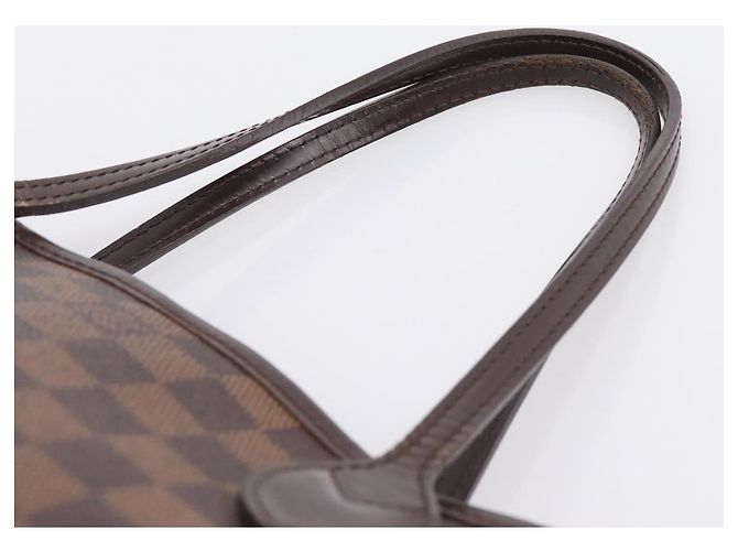 Borsa Tote LOUIS VUITTON Damier Ebene Neverfull PM N51109 LV Auth 197447 - vista 8