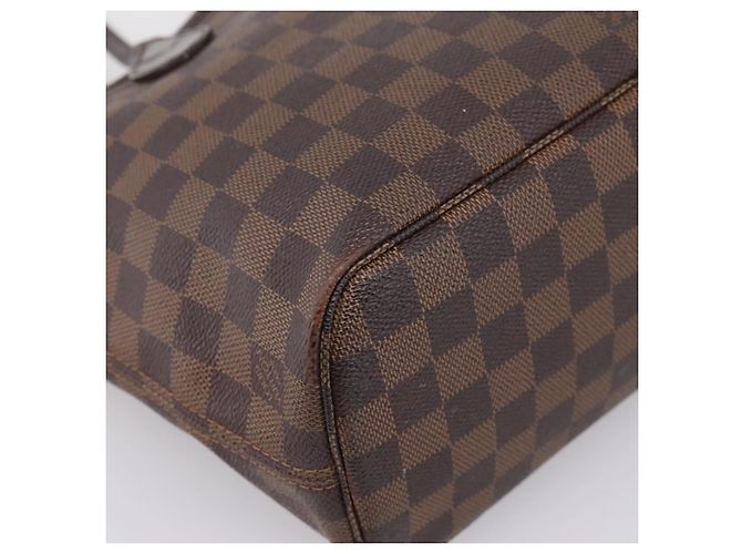 Borsa Tote LOUIS VUITTON Damier Ebene Neverfull PM N51109 LV Auth 197447 - vista 9