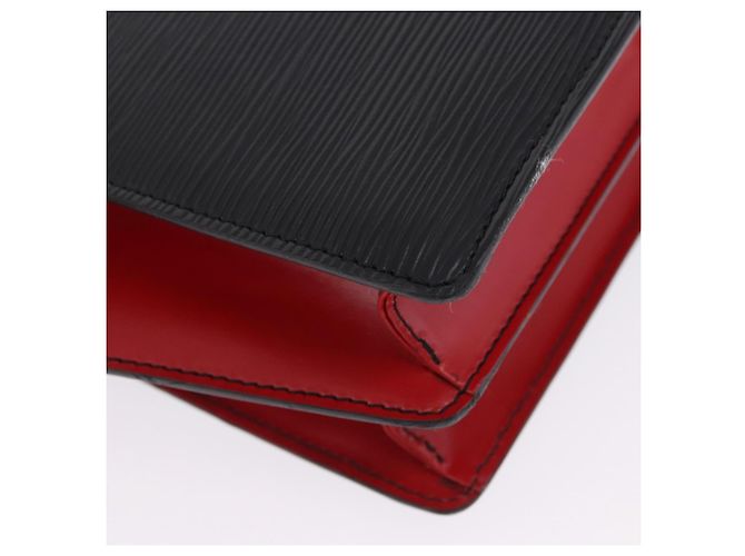 Borsa a mano LOUIS VUITTON Epi Bicolor Varenne Nero Rosso M52387 LV Auth 194393 - vista 14
