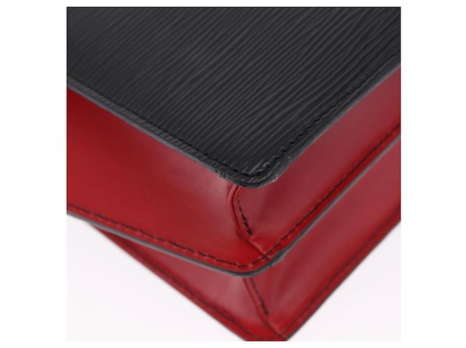 Borsa a mano LOUIS VUITTON Epi Bicolor Varenne Nero Rosso M52387 LV Auth 194393 - vista 16