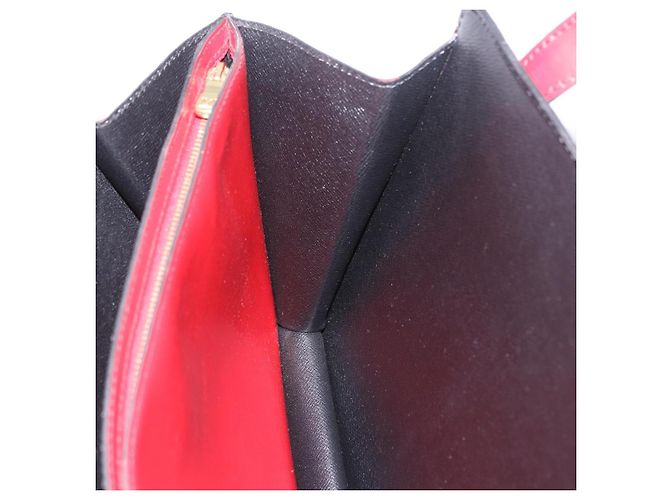 Borsa a mano LOUIS VUITTON Epi Bicolor Varenne Nero Rosso M52387 LV Auth 194393 - vista 19