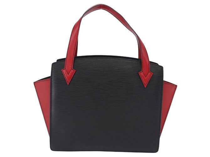 Borsa a mano LOUIS VUITTON Epi Bicolor Varenne Nero Rosso M52387 LV Auth 194393 - vista 2