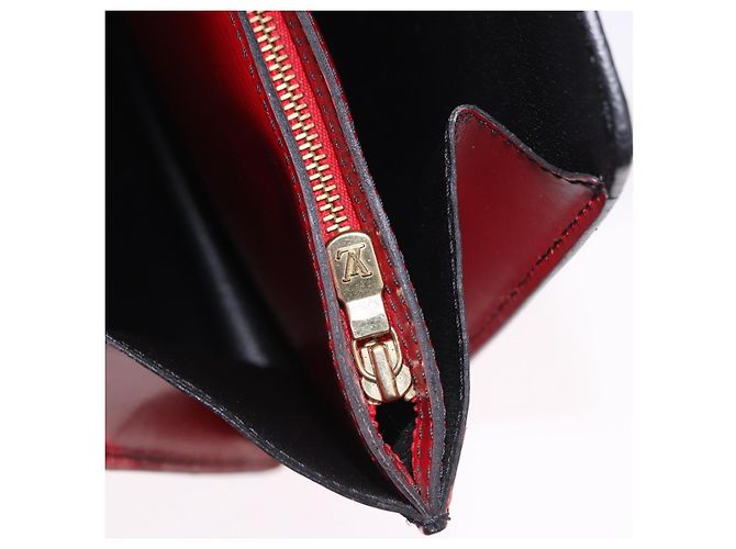 Borsa a mano LOUIS VUITTON Epi Bicolor Varenne Nero Rosso M52387 LV Auth 194393 - vista 23