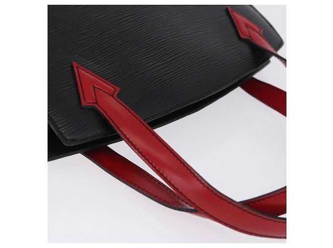 Borsa a mano LOUIS VUITTON Epi Bicolor Varenne Nero Rosso M52387 LV Auth 194393 - vista 6