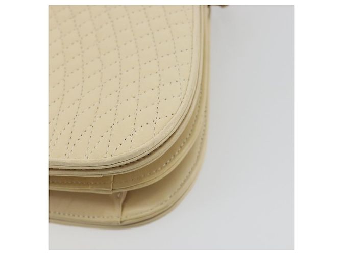 Borsa a tracolla BALLY in pelle 2way Ivory Gold Auth 197162A D'oro Crudo - vista 17