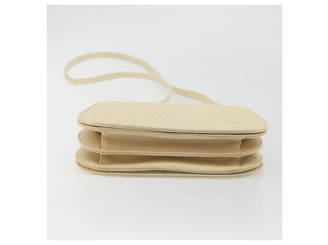 Borsa a tracolla BALLY in pelle 2way Ivory Gold Auth 197162A D'oro Crudo - vista 5