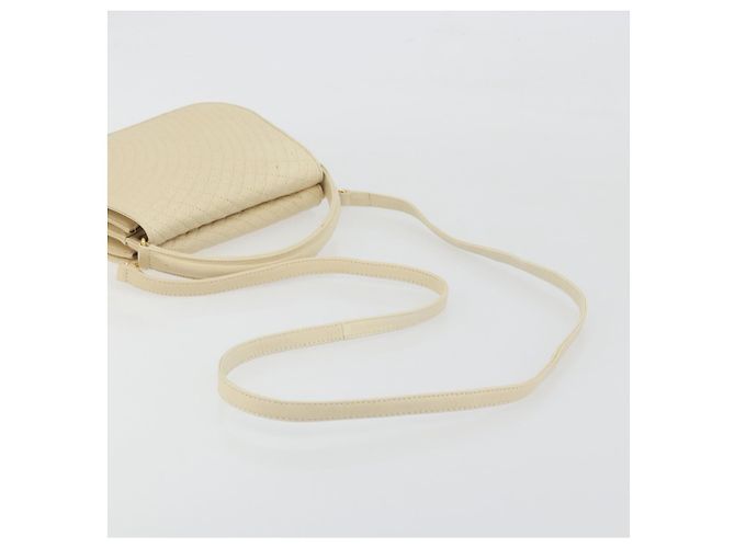 Borsa a tracolla BALLY in pelle 2way Ivory Gold Auth 197162A D'oro Crudo - vista 9