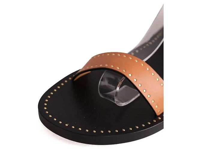 Sandali Isabel Marant in pelle camel Cammello - vista 5