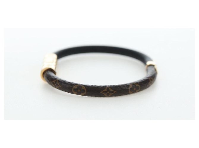 LOUIS VUITTON Monogram Brassle Daily Confidential Bracelet M6431 LV Auth 195941M Monogramma - vista 3