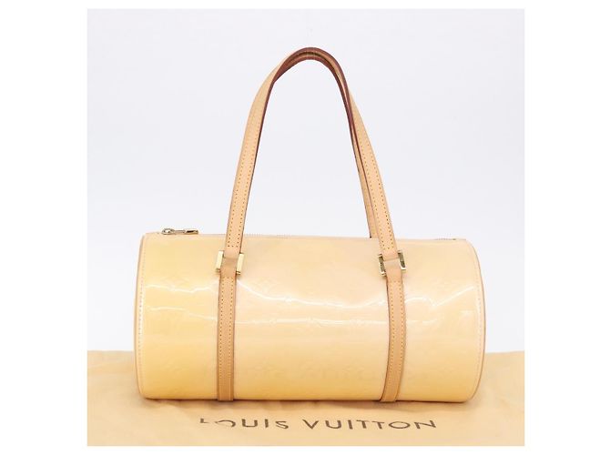 LOUIS VUITTON Monogram Vernis Bedford Hand Bag Beige M91006 LV Auth am12403V - vista 12