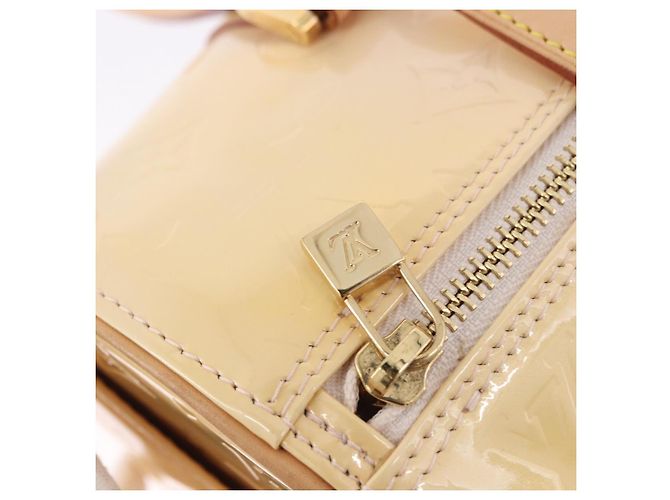 LOUIS VUITTON Monogram Vernis Bedford Hand Bag Beige M91006 LV Auth am12403V - vista 18