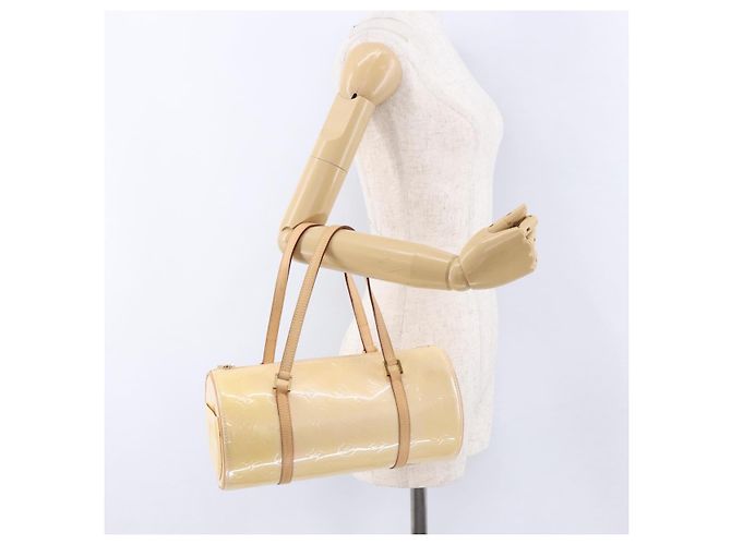 LOUIS VUITTON Monogram Vernis Bedford Hand Bag Beige M91006 LV Auth am12403V - vista 22
