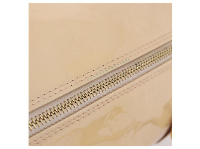 LOUIS VUITTON Monogram Vernis Bedford Hand Bag Beige M91006 LV Auth am12403V - vista 7