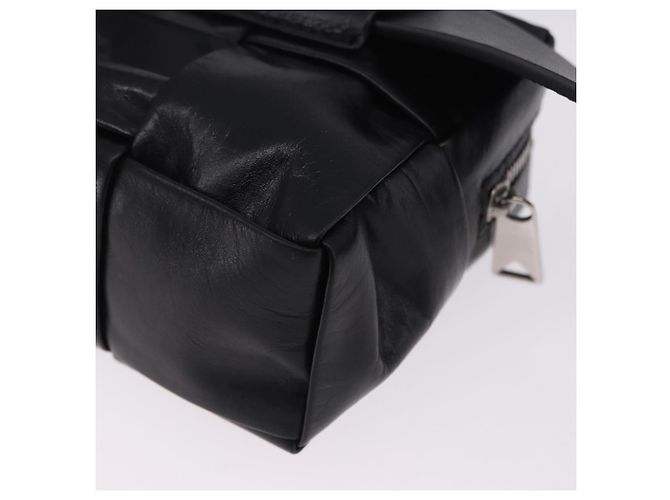 Borsa cintura BOTTEGA VENETA MAXI INTRECCIATO Cassette Nera Auth BA14968V Nero - vista 16