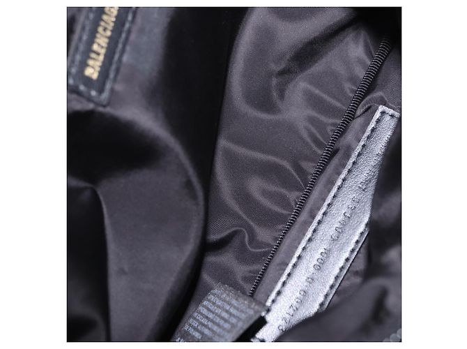Borsello da vita BALENCIAGA Nylon Nero Argento 533009 Auth 198730A - vista 11