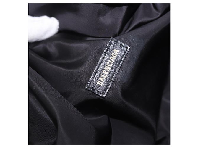 Borsello da vita BALENCIAGA Nylon Nero Argento 533009 Auth 198730A - vista 19