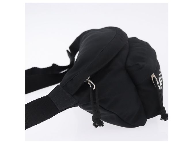 Borsello da vita BALENCIAGA Nylon Nero Argento 533009 Auth 198730A - vista 4