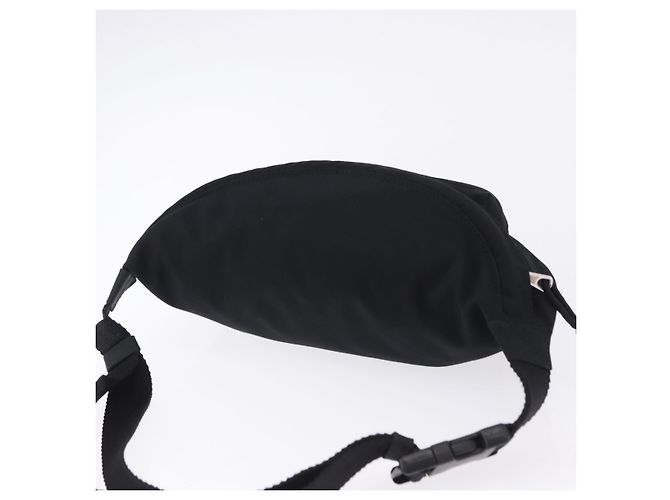 Borsello da vita BALENCIAGA Nylon Nero Argento 533009 Auth 198730A - vista 6