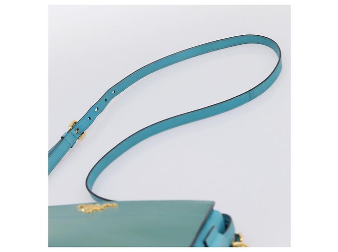 Saffiano Borsa a tracolla PRADA in pelle Safiano Verde Oro Auth am12262A D'oro - vista 8