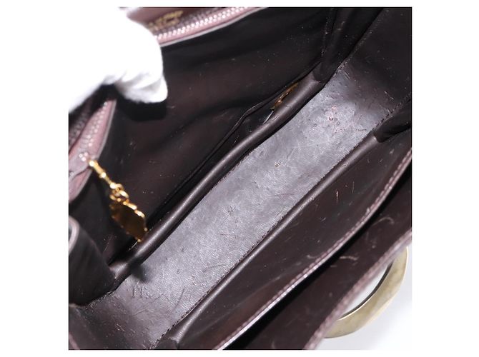 Borsa a tracolla GUCCI in pelle marrone tono oro Auth ep15755 - vista 11