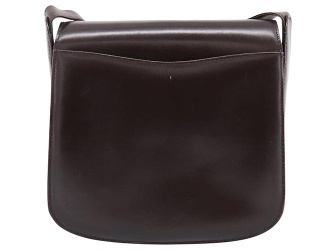 Borsa a tracolla GUCCI in pelle marrone tono oro Auth ep15755 - vista 2