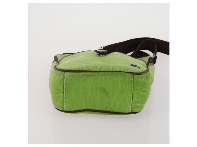 Borsa a mano BURBERRY Nova Check Blue Label in tela 4 Set Green Beige Auth 190010 Verde - vista 12
