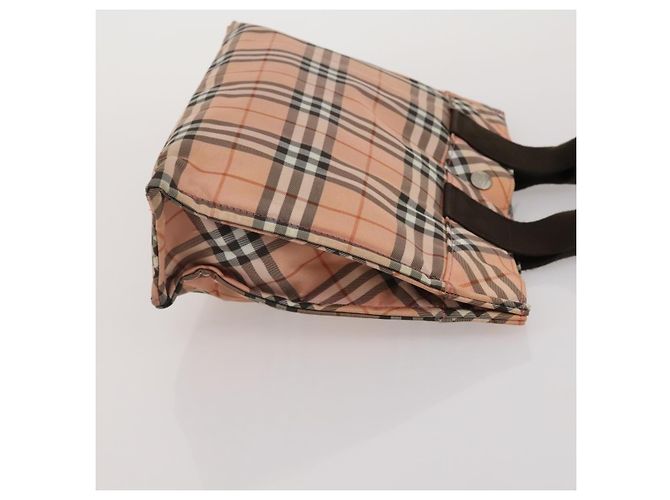 Borsa a mano BURBERRY Nova Check Blue Label in tela 4 Set Green Beige Auth 190010 Verde - vista 16