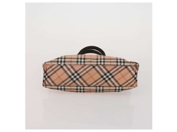 Borsa a mano BURBERRY Nova Check Blue Label in tela 4 Set Green Beige Auth 190010 Verde - vista 18