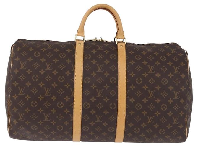 LOUIS VUITTON Monogram Keepall 55 Boston Bag M41424 LV Auth 194909SAV Monogramma - vista 13