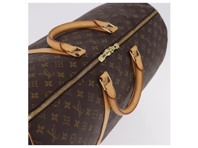 LOUIS VUITTON Monogram Keepall 55 Boston Bag M41424 LV Auth 194909SAV Monogramma - vista 6