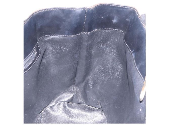 Céline Borsa Tote CELINE Macadam Canvas PVC Pelle Nero Oro Auth BA15122 D'oro - vista 18