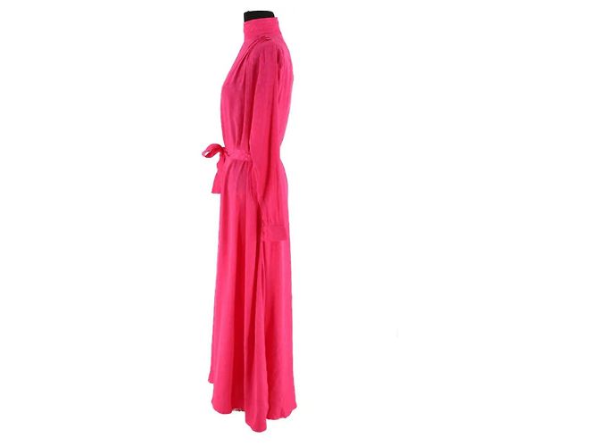 Autre Marque Vestido rosa de viscosa Modetrotter - vista 4