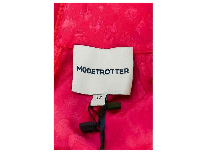 Autre Marque Vestido rosa de viscosa Modetrotter - vista 6