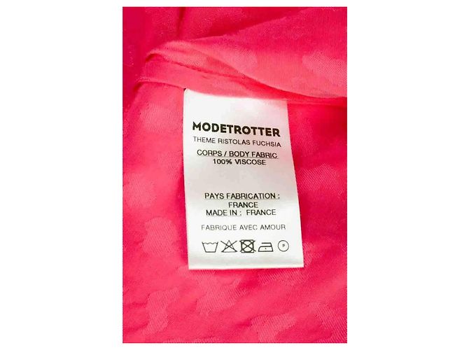 Autre Marque Vestido rosa de viscosa Modetrotter - vista 7