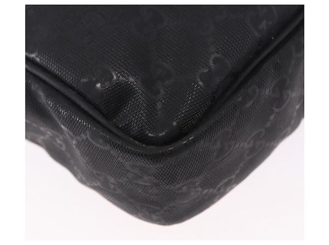 Borsa a tracolla GUCCI GG Implementation PVC Nero Argento 201448 Auth BA14830 - vista 16