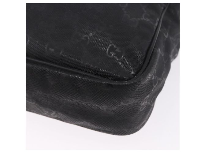 Borsa a tracolla GUCCI GG Implementation PVC Nero Argento 201448 Auth BA14830 - vista 17