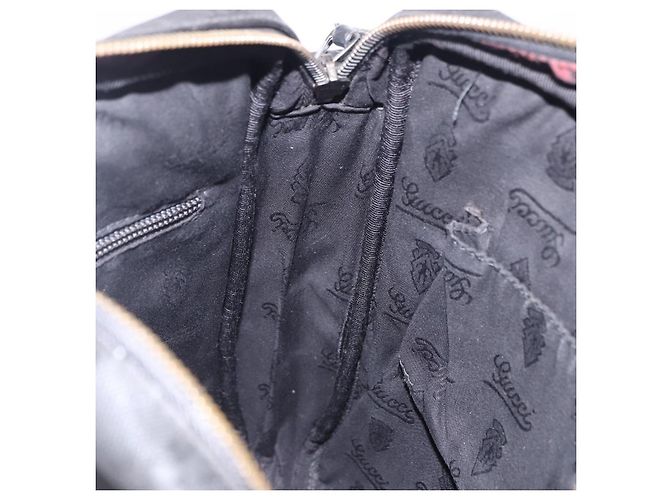 Borsa a tracolla GUCCI GG Implementation PVC Nero Argento 201448 Auth BA14830 - vista 21