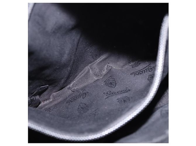 Borsa a tracolla GUCCI GG Implementation PVC Nero Argento 201448 Auth BA14830 - vista 24