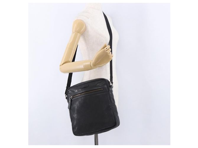 Borsa a tracolla GUCCI GG Implementation PVC Nero Argento 201448 Auth BA14830 - vista 25