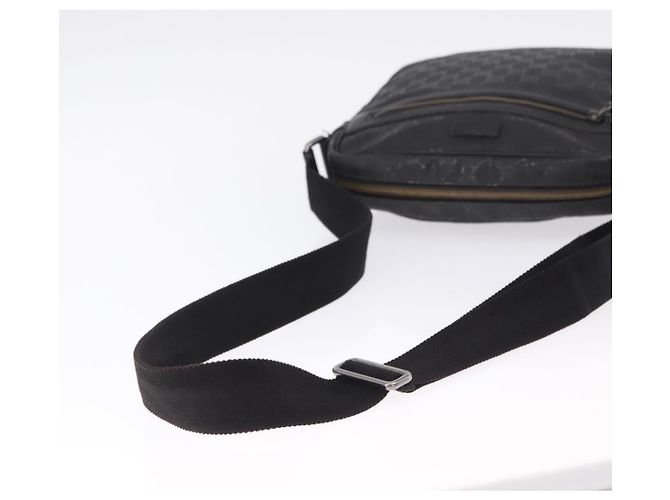 Borsa a tracolla GUCCI GG Implementation PVC Nero Argento 201448 Auth BA14830 - vista 7