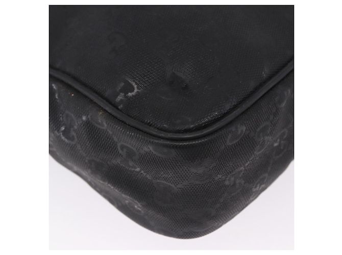 Borsa a tracolla GUCCI GG Implementation PVC Nero Argento 201448 Auth BA14830 - vista 8
