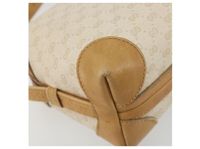 GUCCI Micro GG Supreme Schultertasche PVC Elfenbein Gold 67 01 5294 Auth 196335 Golden Roh - Ansicht 15