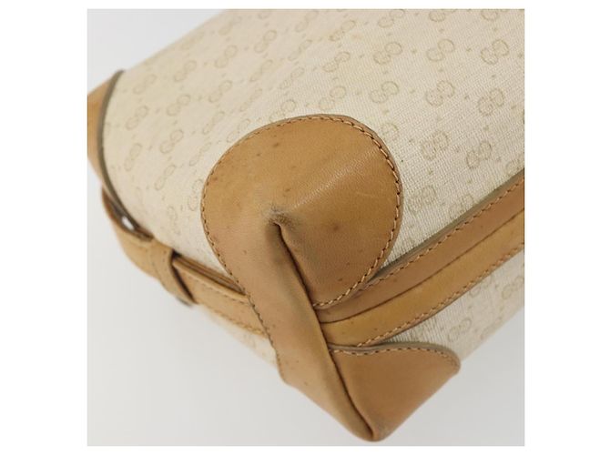 GUCCI Micro GG Supreme Schultertasche PVC Elfenbein Gold 67 01 5294 Auth 196335 Golden Roh - Ansicht 17
