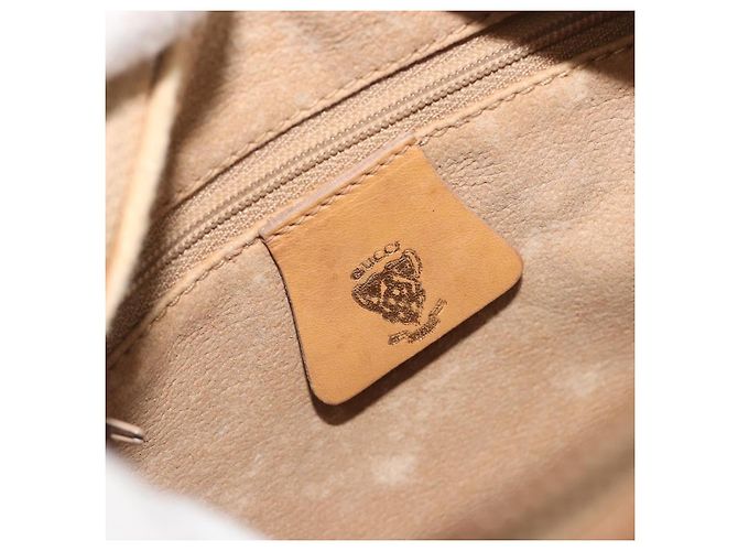 GUCCI Micro GG Supreme Schultertasche PVC Elfenbein Gold 67 01 5294 Auth 196335 Golden Roh - Ansicht 20