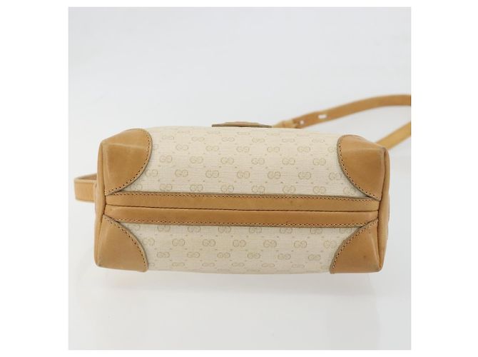 GUCCI Micro GG Supreme Schultertasche PVC Elfenbein Gold 67 01 5294 Auth 196335 Golden Roh - Ansicht 5