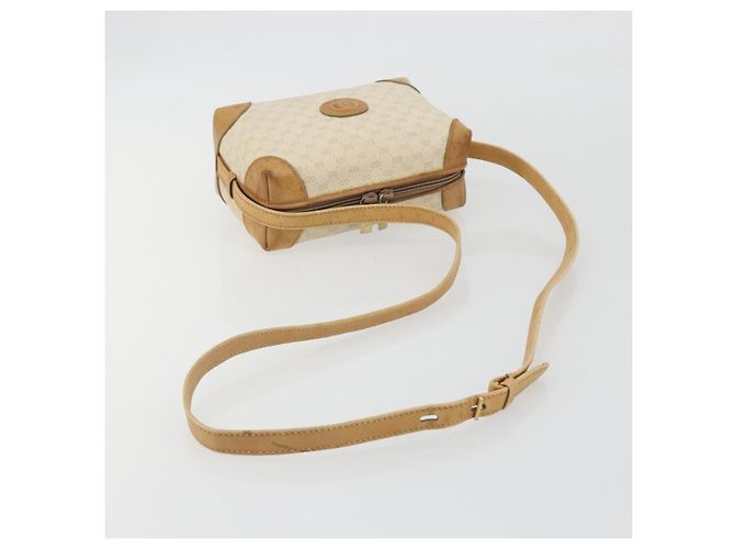 GUCCI Micro GG Supreme Schultertasche PVC Elfenbein Gold 67 01 5294 Auth 196335 Golden Roh - Ansicht 7