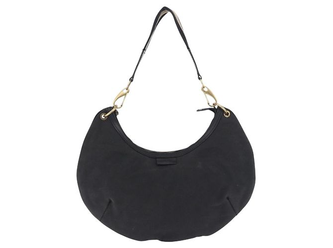 Borsa a tracolla GUCCI Sherry Line Canvas Nero Oro 106663 Auth ka5705 D'oro - vista 13