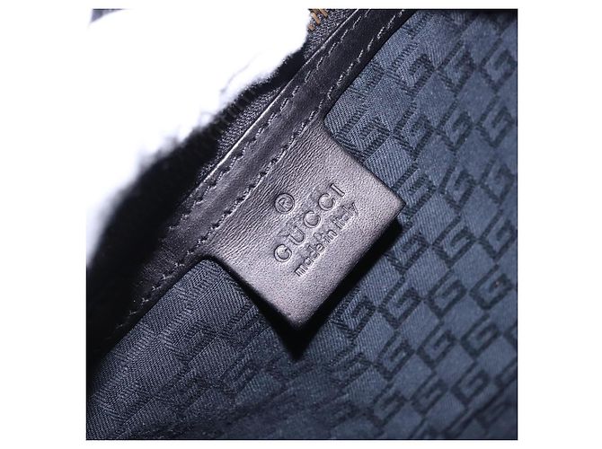 Borsa a tracolla GUCCI Sherry Line Canvas Nero Oro 106663 Auth ka5705 D'oro - vista 18